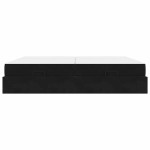 vidaXL Cadru de pat cu saltea cu saltea 2 pcs Negru Catifea