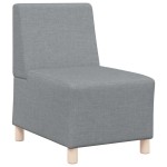 vidaXL Unitate Sofa Modulară Fără Brațe 2 pcs Gri deschis