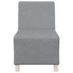 vidaXL Unitate Sofa Modulară Fără Brațe 2 pcs Gri deschis