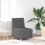 vidaXL Unitate Sofa Modulară Fără Brațe 2 pcs Gri închis