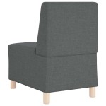 vidaXL Unitate Sofa Modulară Fără Brațe 2 pcs Gri închis