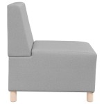 vidaXL Unitate Sofa Modulară Fără Brațe 2 pcs Gri nori 55 x 74 x 82 cm