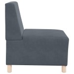 vidaXL Unitate Sofa Modulară Fără Brațe 2 pcs Gri închis