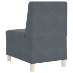 vidaXL Unitate Sofa Modulară Fără Brațe 2 pcs Gri închis