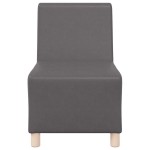 vidaXL Unitate Sofa Modulară Fără Brațe 2 pcs Gri 55 x 74 x 82 cm