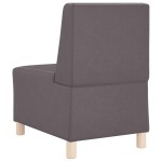 vidaXL Unitate Sofa Modulară Fără Brațe 2 pcs Gri 55 x 74 x 82 cm