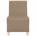 vidaXL Unitate Sofa Modulară Fără Brațe 2 pcs Cappuccino