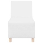 vidaXL Unitate Sofa Modulară Fără Brațe 2 pcs Alb 55 x 74 x 82 cm