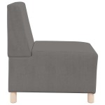 vidaXL Unitate Sofa Modulară Fără Brațe 2 pcs Gri deschis
