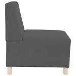 vidaXL Unitate Sofa Modulară Fără Brațe 2 pcs Gri închis