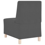 vidaXL Unitate Sofa Modulară Fără Brațe 2 pcs Gri închis