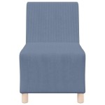 vidaXL Unitate Sofa Modulară Fără Brațe 2 pcs albastru 55 x 74 x 82 cm