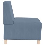 vidaXL Unitate Sofa Modulară Fără Brațe 2 pcs albastru 55 x 74 x 82 cm