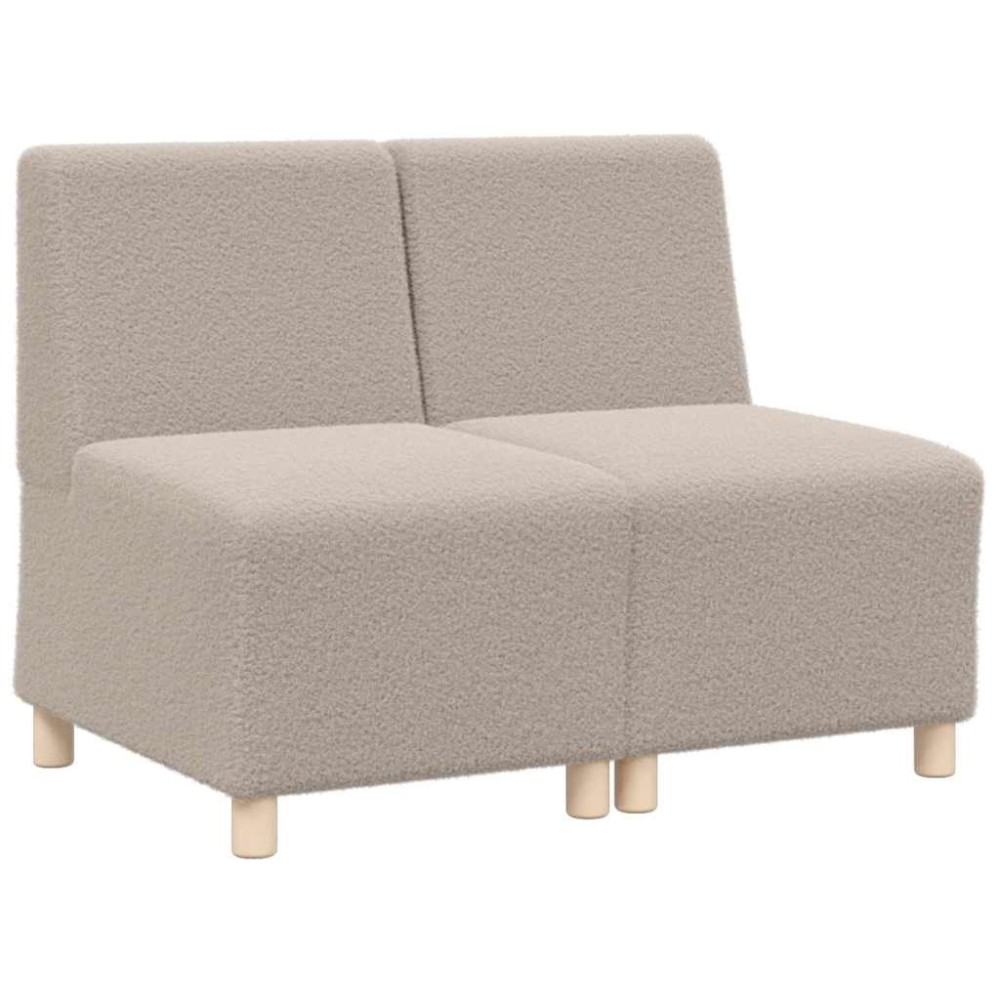 vidaXL Unitate Sofa Modulară Fără Brațe 2 pcs Gri deschis