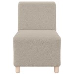 vidaXL Unitate Sofa Modulară Fără Brațe 2 pcs Gri deschis