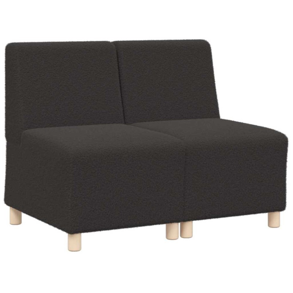 vidaXL Unitate Sofa Modulară Fără Brațe 2 pcs Gri închis