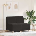 vidaXL Unitate Sofa Modulară Fără Brațe 2 pcs Gri închis