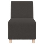 vidaXL Unitate Sofa Modulară Fără Brațe 2 pcs Gri închis