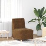 vidaXL Fotoliu 2 pcs Maro 55 x 74 x 82 cm Piele ecologică de suede
