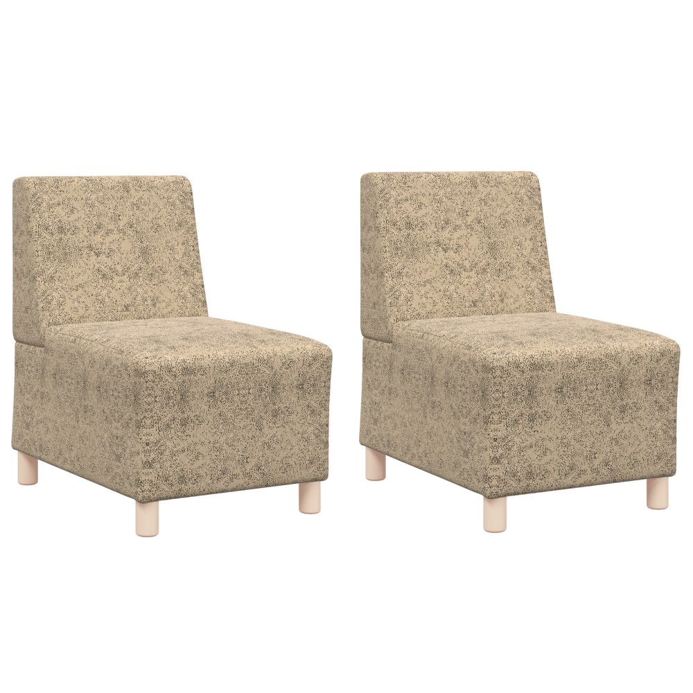 vidaXL Fotoliu 2 pcs Gri deschis 55 x 74 x 82 cm