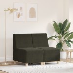 vidaXL Fotoliu 2 pcs Verde 55 x 74 x 82 cm Piele ecologică de suede