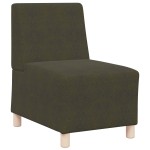 vidaXL Fotoliu 2 pcs Verde 55 x 74 x 82 cm Piele ecologică de suede