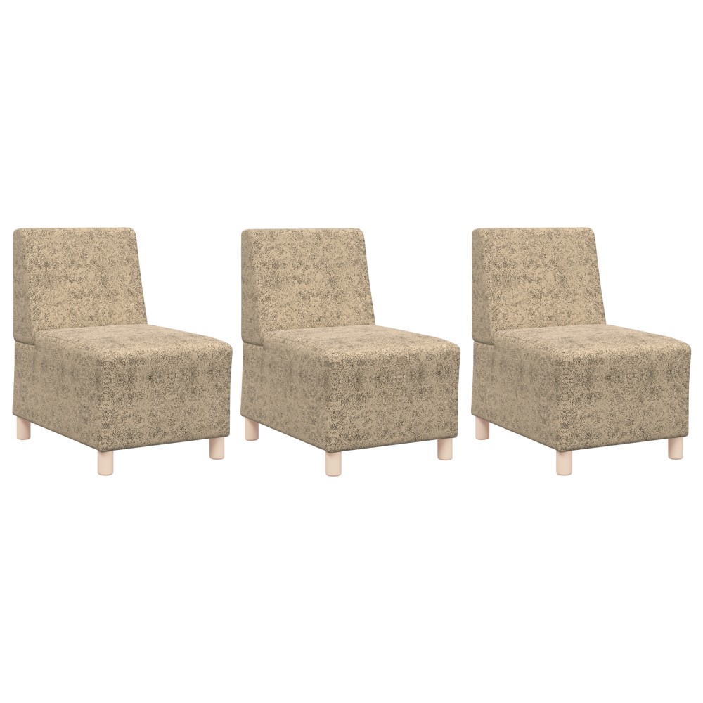 vidaXL Fotoliu 3 pcs Gri deschis 55 x 74 x 82 cm