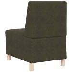 vidaXL Fotoliu 3 pcs Verde 55 x 74 x 82 cm Piele ecologică de suede