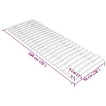 vidaXL Somieră de pat cu 24 de șipci 70x200 cm