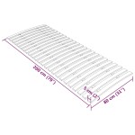 vidaXL Somieră de pat cu 24 de șipci 80x200 cm