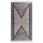 vidaXL Covor, negru și gri, 120x180 cm, bumbac vidaXL Covor, negru și gri, 120x180 cm, bumbac