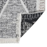 vidaXL Covor, negru și gri, 120x180 cm, bumbac vidaXL Covor, negru și gri, 120x180 cm, bumbac