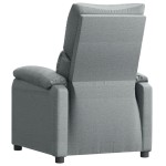 vidaXL Fotoliu rabatabil, gri deschis, material textil