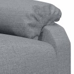 vidaXL Fotoliu rabatabil, gri deschis, material textil