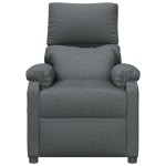 vidaXL Fotoliu rabatabil, gri închis, material textil