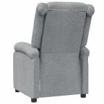vidaXL Fotoliu rabatabil, gri deschis, material textil