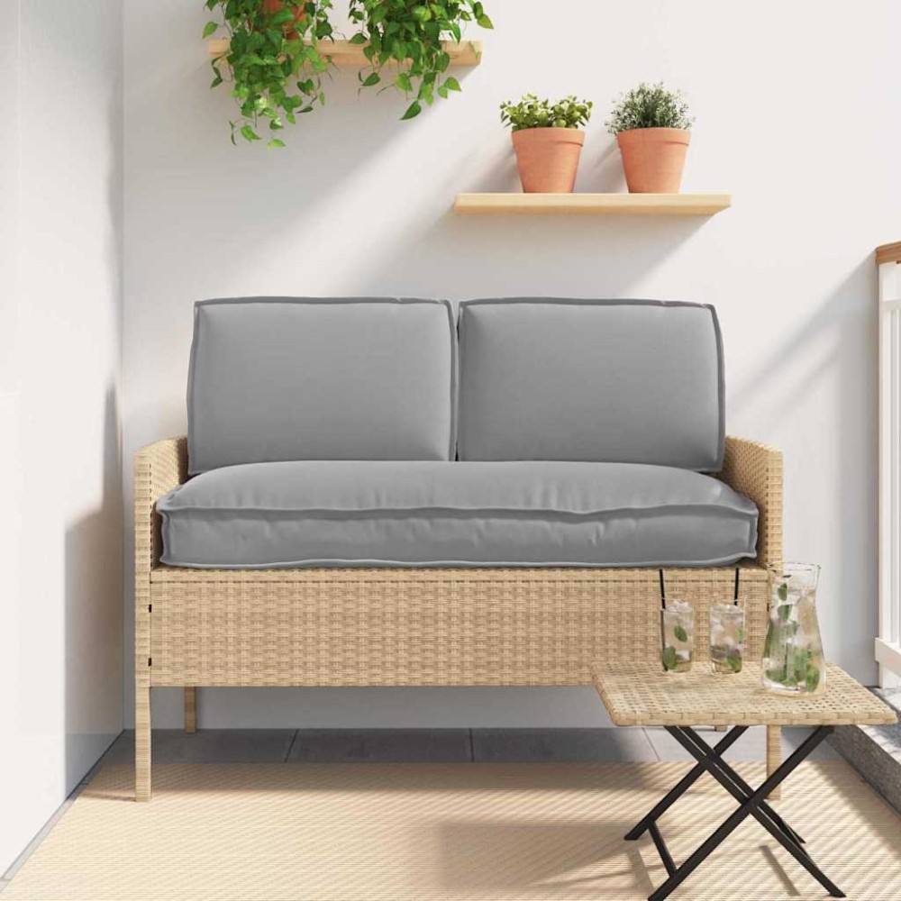 vidaXL Set de perne pentru palet cu pernă 3 pcs Gri