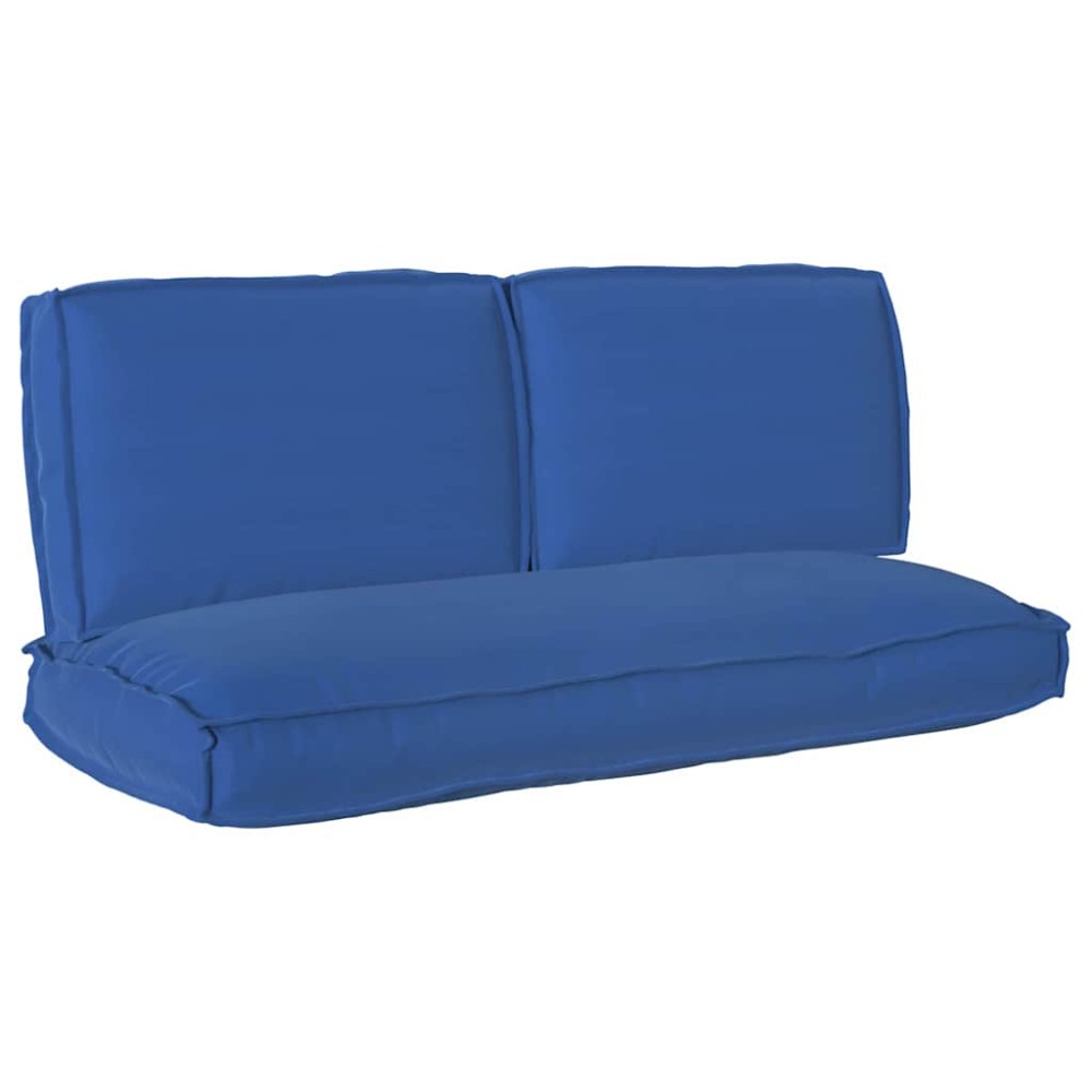vidaXL Set de perne pentru palet cu pernă 3 pcs Albastru regal