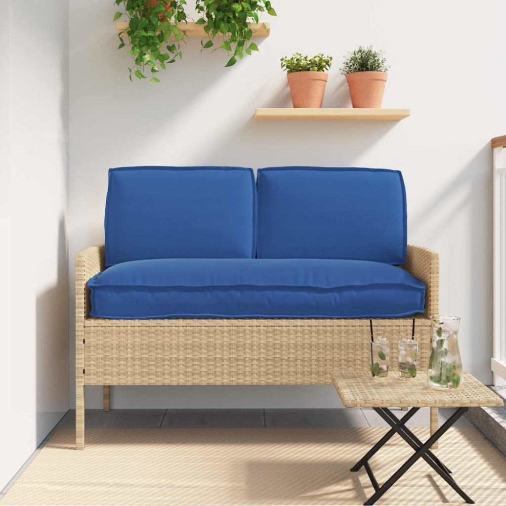 vidaXL Set de perne pentru palet cu pernă 3 pcs Albastru regal