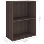 vidaXL Raft pentru cărți stejar gri sonoma 60x31x78 cm lemn prelucrat vidaXL Raft pentru cărți stejar gri sonoma 60x31x78 cm lemn prelucrat