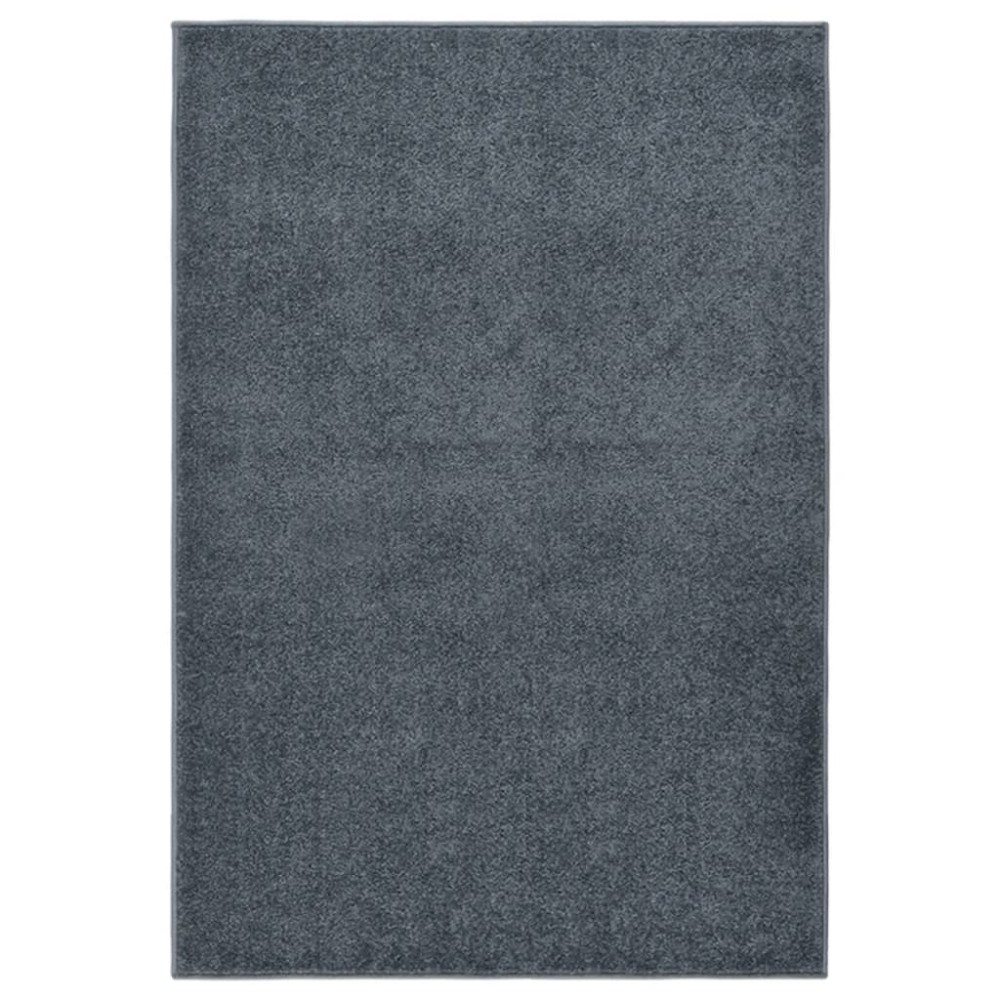 vidaXL Covor cu fire scurte, antracit, 160x230 cm