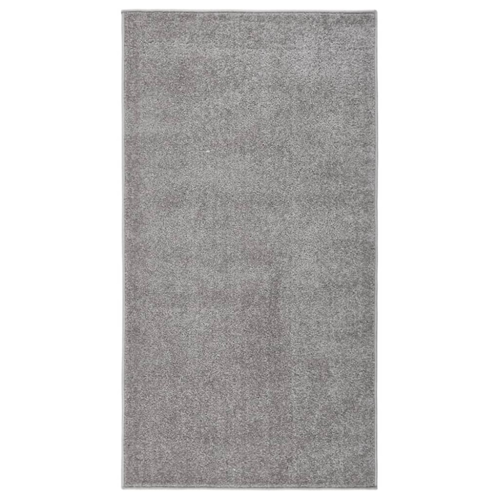 vidaXL Covor cu fire scurte, gri, 80x150 cm