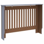 vidaXL Capac pentru radiator 2 pcs Gri 112 x 19 x 81,5cm Lemn compozit