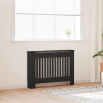 vidaXL Capac pentru radiator 2 pcs Negru 112 x 19 x 81,5cm
