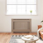 vidaXL Capac pentru radiator 2 pcs Maro 112 x 19 x 81,5cm