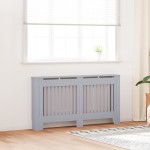 vidaXL Capac pentru radiator 2 pcs Gri 152 x 19 x 81,5cm Lemn compozit