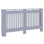 vidaXL Capac pentru radiator 2 pcs Gri 152 x 19 x 81,5cm Lemn compozit