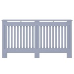 vidaXL Capac pentru radiator 2 pcs Gri 152 x 19 x 81,5cm Lemn compozit