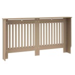 vidaXL Capac pentru radiator 2 pcs Maro 152 x 19 x 81,5cm