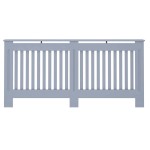 vidaXL Capac pentru radiator 2 pcs Gri 172 x 19 x 81,5cm Lemn compozit